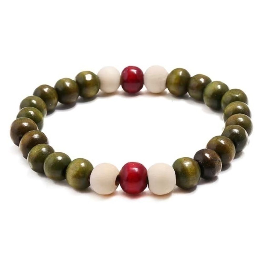 Bundle of five handmade wooden bracelets! New